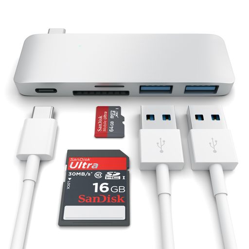 Satechi Type-C USB Passthrough Hub
