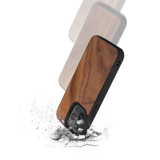 Woodcessories Bumper Wood Case walnut MagSafe für iPhone 14 Plus