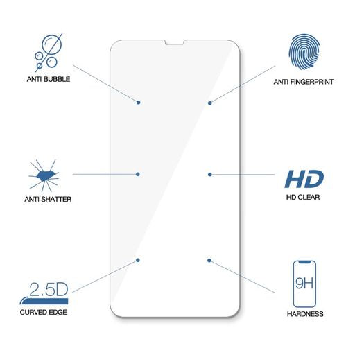 Woodcessories 2.5D Premium Glass für iPhone 14 / 14 Pro